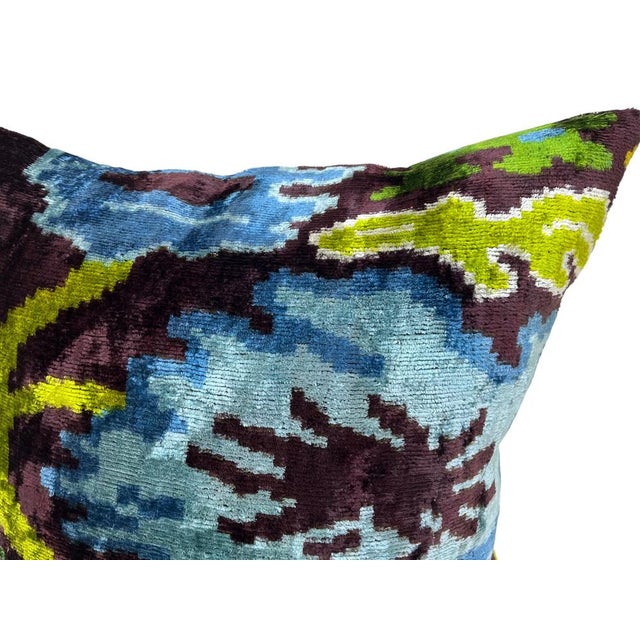 Handmade Velvet Silk IKAT cushion cover with catchy design and multicolor. It can be a perfect gift for new homes. This...
