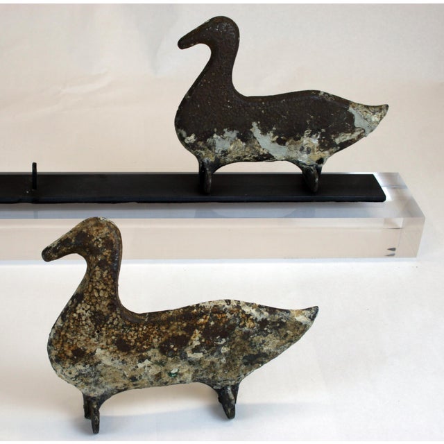 Early 20th Century Shooting Gallery Cast Iron Ducks For Sale In Palm Springs - Image 6 of 7