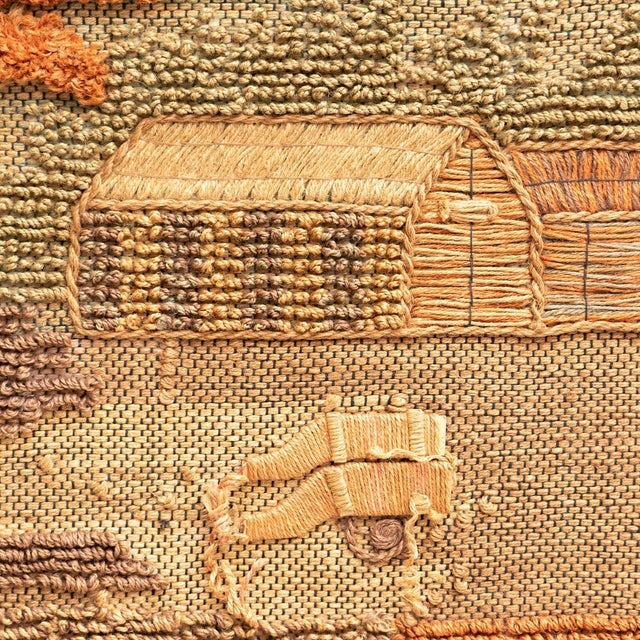 Spanish Hand Knotted Wool Tapestry, 1960s For Sale - Image 9 of 16