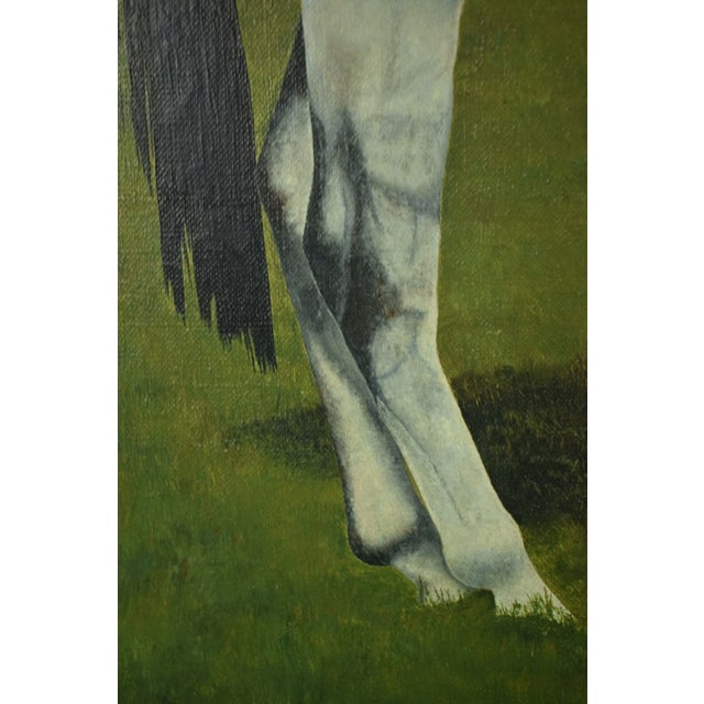 Textile Mid 20th Century "Gray Steeplechaser #8" by Fairfield G. Coogan (1924-2024) For Sale - Image 7 of 10