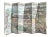 Grand-Scale Chinese Hand-Painted 6 Panel Folding Screen Room of Waterfront Village For Sale