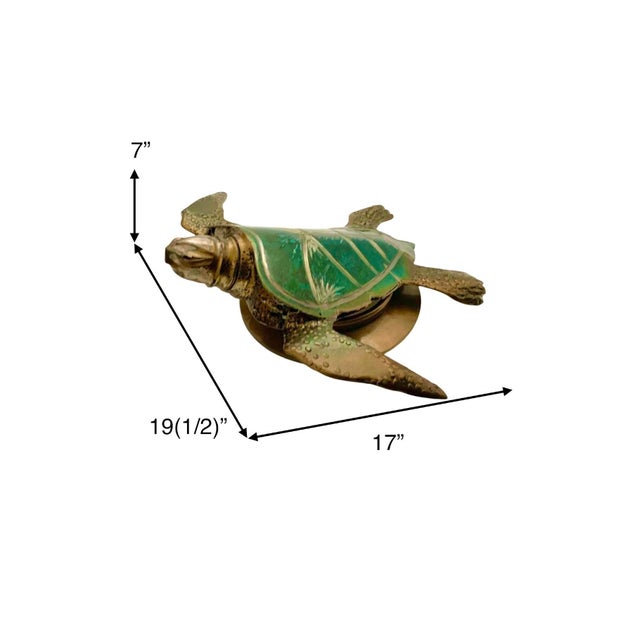 This product is a one-of-a-kind custom welded heavy stainless steel sea turtle sculpture, serving as a unique and artistic...