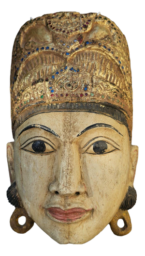 Asian Wooden Mask, 1950s