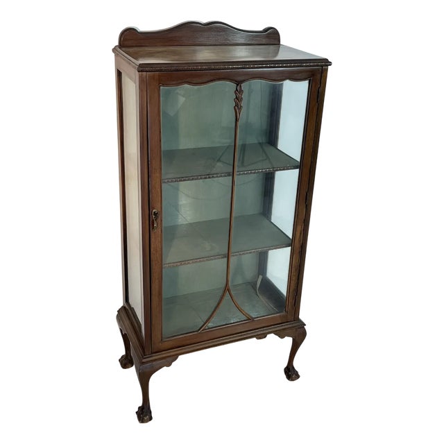 English Art Deco Display Cabinet, 1930s For Sale