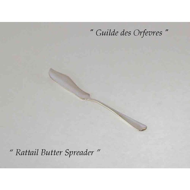 Silver New 1990s Sheffield Finest Rattail Pattern Flatware Set for 12- 66 Pieces For Sale - Image 8 of 13