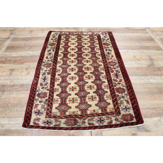 Textile Vintage Persian Turkaman Rug - 03'08 X 05'08 For Sale - Image 7 of 9