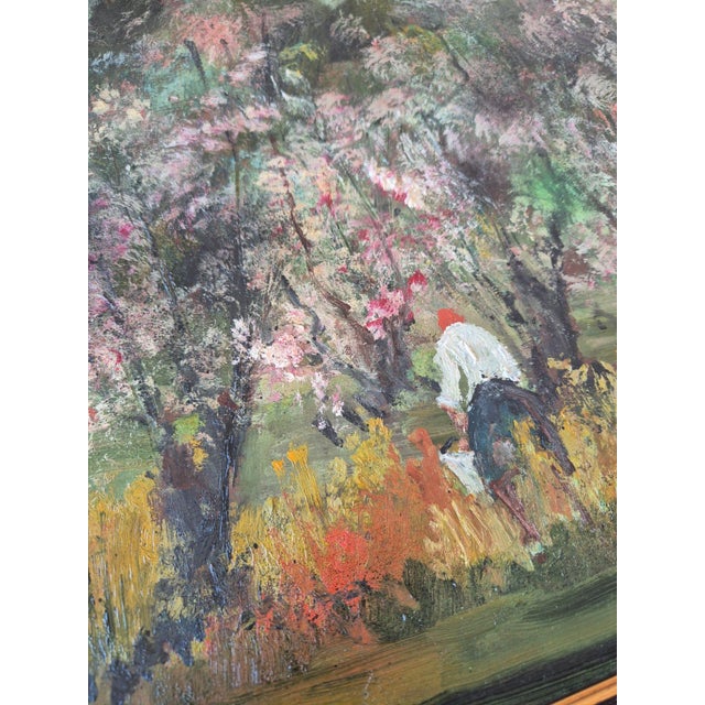 Guido Bertuzzi, Primavera, 1997, Oil Painting on Wood For Sale - Image 6 of 14