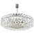 Large Austrian Nickel Chandelier with Diamond-Shaped Crystals from Bakalowits & Söhne, 1960s For Sale - Image 11 of 11