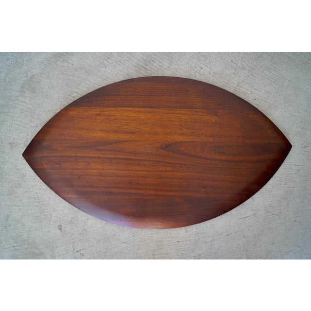 1960's Mid-Century Danish Modern Solid Walnut Tray For Sale - Image 12 of 13