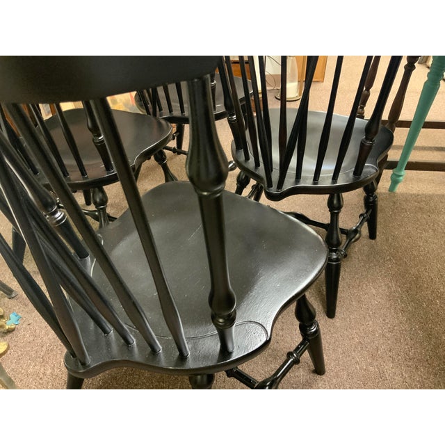 20th Century Painted Windsor Chairs For Sale - Image 9 of 11