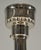 Petitot French Art Deco 4-Arm Chandelier 1930s - Trumpet Frosted Glass & Nickel For Sale - Image 9 of 12
