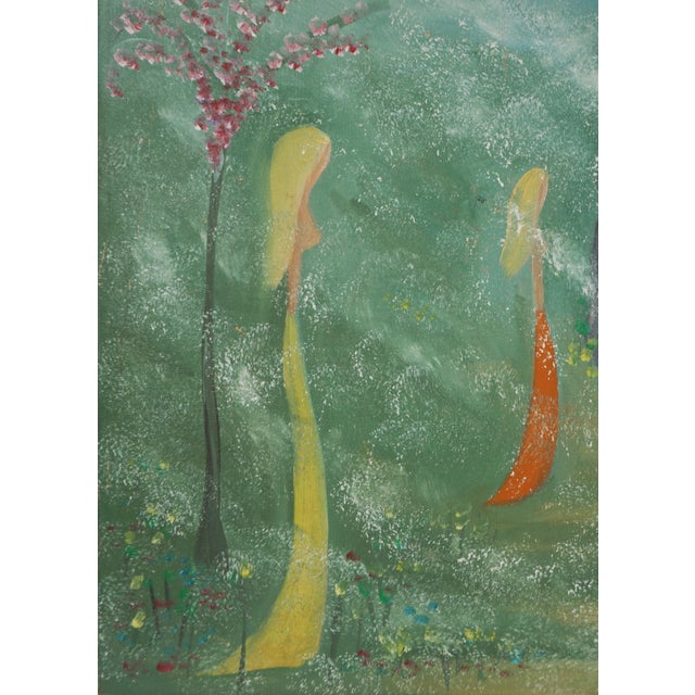 Mid Century Modern Surrealist Hawaiian Visionary Art - The Dream & the Dreamers by Marguerite Blasingame For Sale - Image 4 of 13