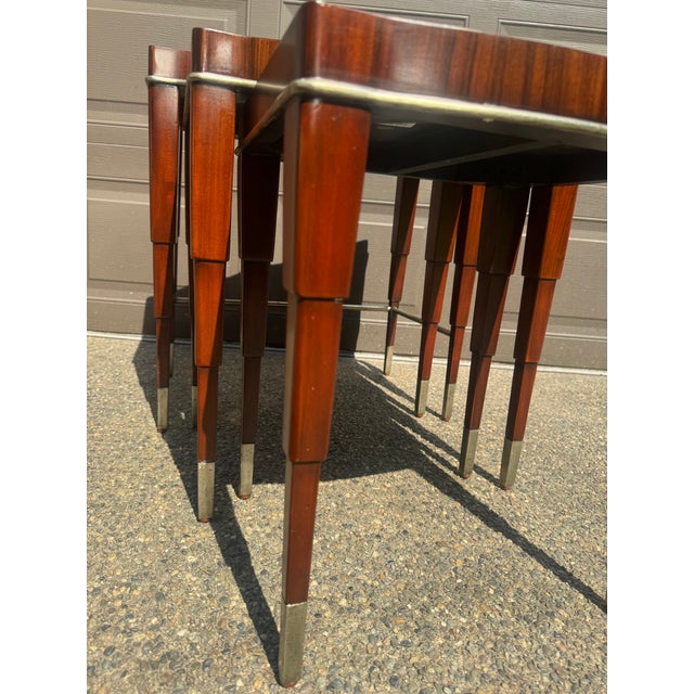 Vintage Thomasville Bogart Collection Nesting Tables - Set of 3 For Sale - Image 10 of 11