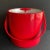 Original Georges Briard shiny vinyl ice bucket in cherry red. This iconic MCM item features a red plastic handle,...