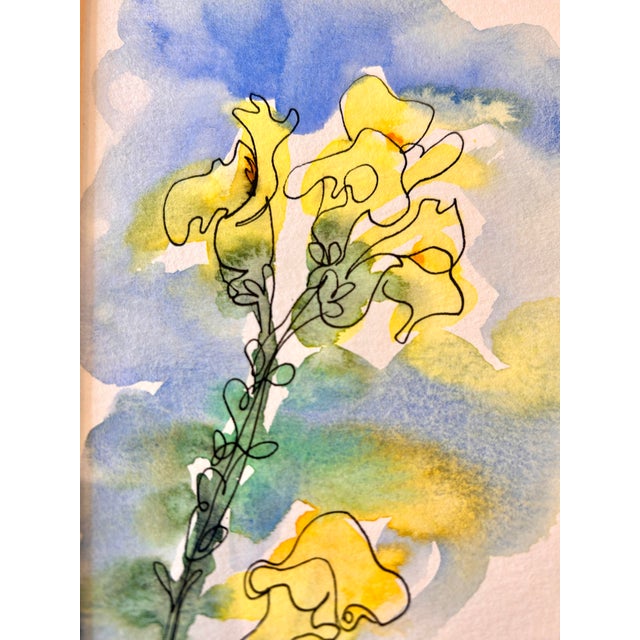 Original watercolor Framed in silver metal frame. Professional paints and paper were used to create this artwork....