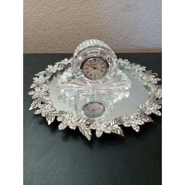 1970s 1970s Gorgeous Waterford Lead Crystal Mantle or Desk Clock For Sale - Image 5 of 6
