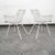 1960s Mid Century Modern Patio Chairs Armchairs Set 4 White Russell Woodard Sculptura, Attributed For Sale - Image 5 of 10