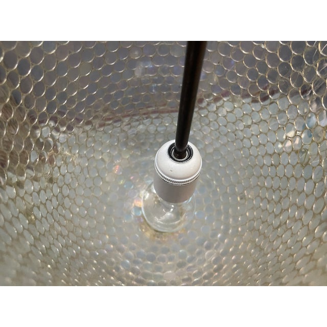 Vintage Iridescent Glass Mosaic Pendant Light with Bronze Fittings, 1960s For Sale - Image 15 of 16