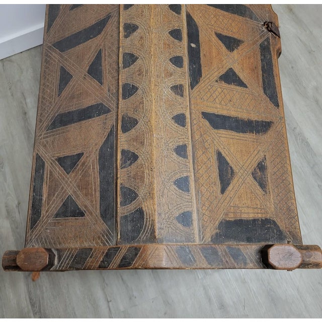 Mid-19th Century Carpathian Folk Art Dowry Chest With Peaked Lid For Sale - Image 10 of 12