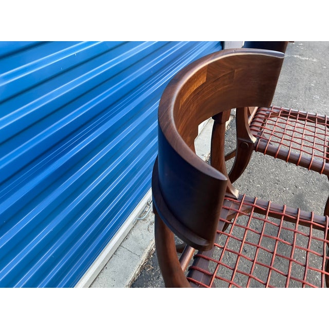 Mid-Century Modern Vintage Klismos Walnut Chair For Sale - Image 3 of 11