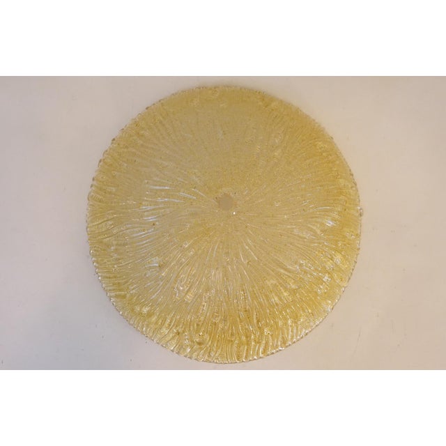 Art Deco Thick Slag Glass Lalique Style Saucer Light Hanging Ceiling Lamp 1930's For Sale - Image 9 of 13