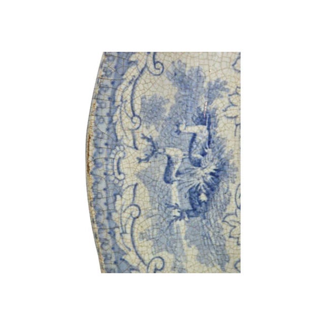 19th Century Antique Palace Garden Transferware Platter For Sale - Image 5 of 7