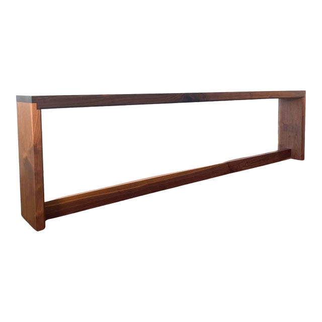 Black Walnut Modern Console Table For Sale