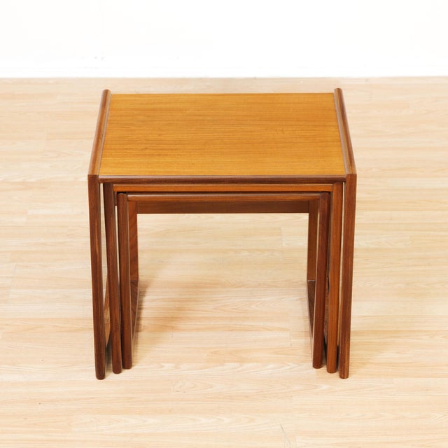 Mid Century Quadrille Nesting Side Tables Attributed to G Plan For Sale - Image 10 of 12