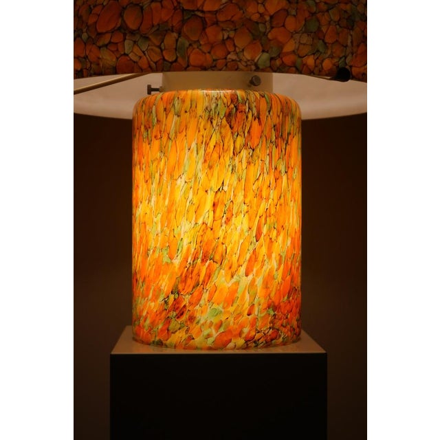 Large Vintage Mushroom Lamp in Orange Art Glass from Peill & Putzler, 1970s For Sale - Image 6 of 18