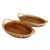 Elevate your dining experience with the Vintage 1970s Oblong Wood Mango Bowl, featuring a charming rattan trim that adds a...