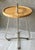 Contemporary Industrial Modern Artisan Handcrafted Natural Rubberwood & Steel Occasional Table For Sale - Image 3 of 12