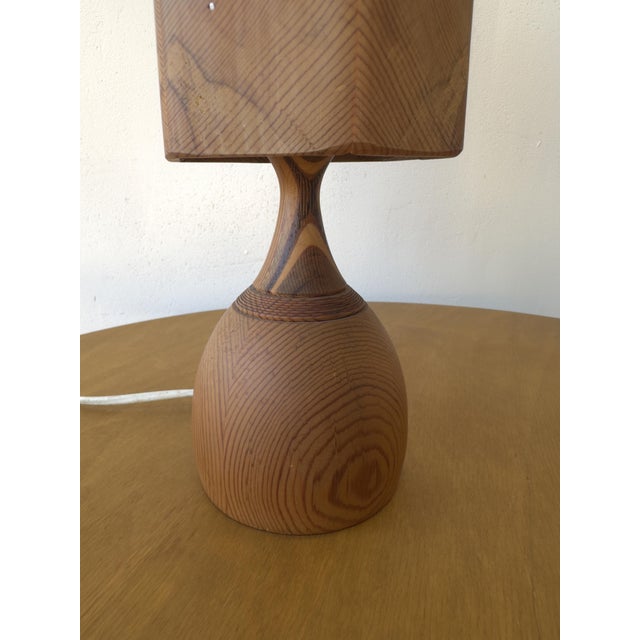 Wooden Table Lamp by Leif Wikner for Persåsen For Sale - Image 6 of 15