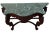 Green Vintage Victorian Rococo Revival Console Table Carved Mahogany, Green Marble Top For Sale - Image 8 of 13