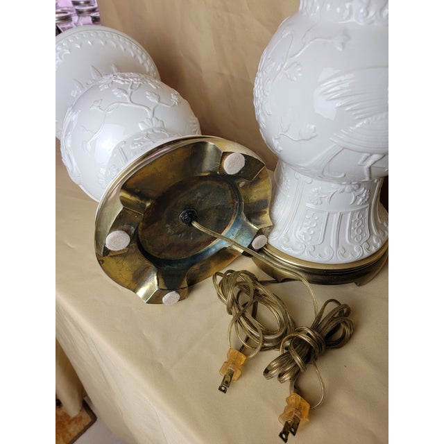 Metal 1950s The Phoenix Baluster: Frederick Cooper Blanc De Chine Table Lamps - a Pair For Sale - Image 7 of 12