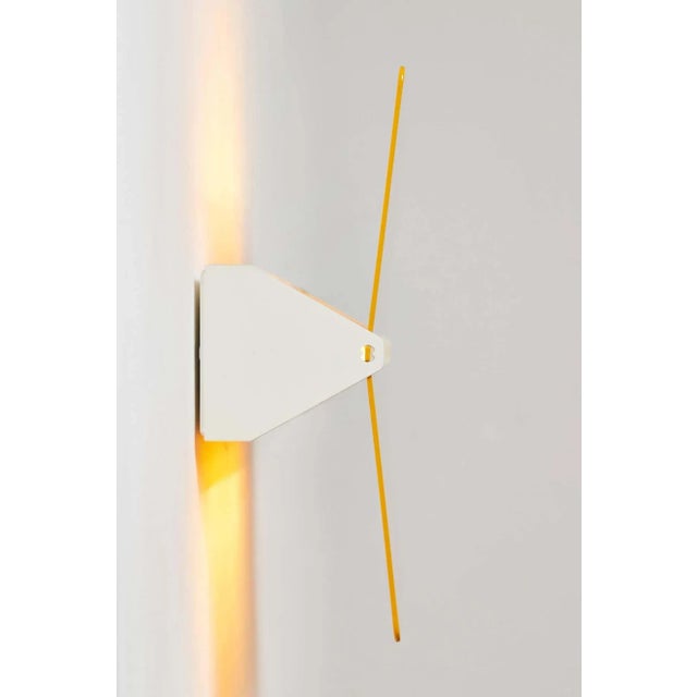 Large Charlotte Perriand 'Applique à Volet Pivotant Plié' Wall Light in Yellow For Sale - Image 9 of 12