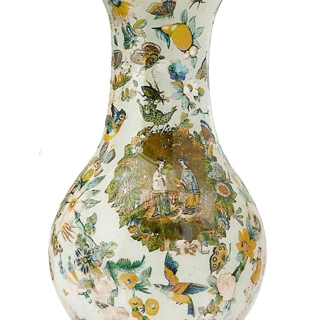 Early 19th Century Victorian Decalomania Decorative Vase, London For Sale In New York - Image 6 of 10
