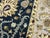 Navy Blue Indo Persian Tabriz Rug Wool & Silk 9’ X 12’ For Sale - Image 8 of 13