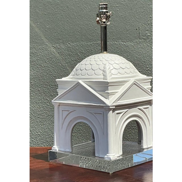 Vintage Architectural Ceramic Table Lamp For Sale - Image 9 of 17