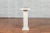 Contemporary White Marble Stand with Ace of Spades Motif and Pedestal Base For Sale - Image 9 of 11