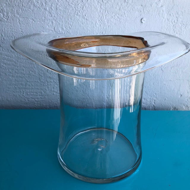 1940s Large Pressed Glass Top Hat Ice Bucket Chairish
