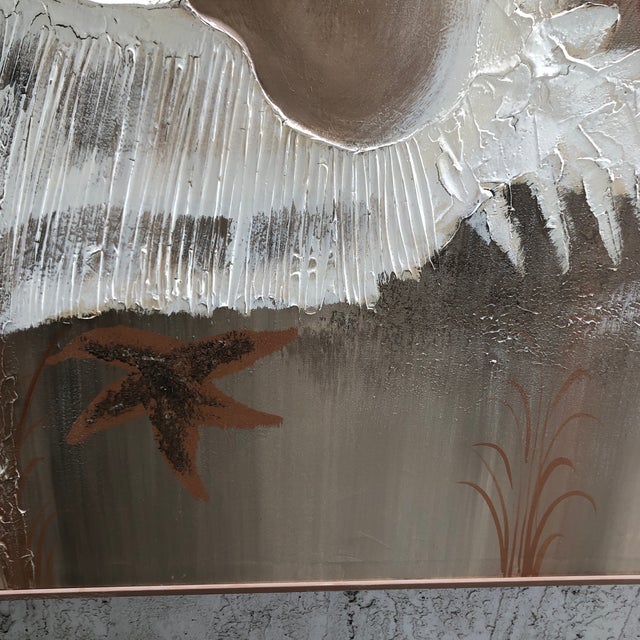 1980s Abstract Shell Painting by Lee Reynolds, Framed For Sale - Image 10 of 12