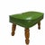 Mid-Century Modern Mid Century Green Faux Leather Footstool For Sale - Image 3 of 8