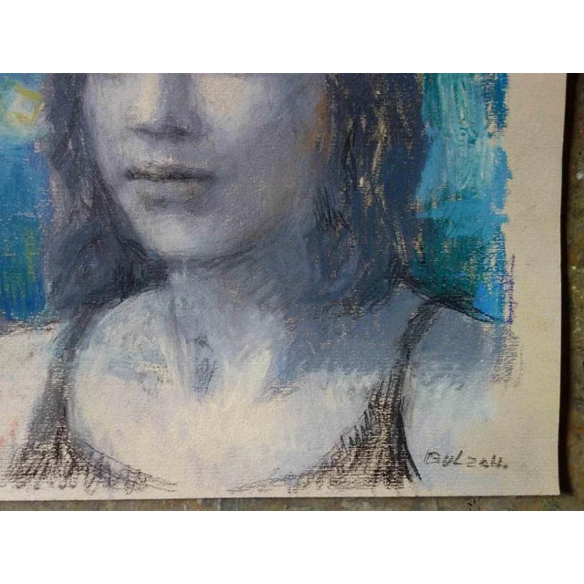 Due Donne is an original pastel drawing realized by the Italian contemporary artist Aurelio Bulzatti in 2019. Unique...