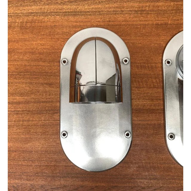 Vintage Danish Pipeline Wall Lamps Sconces by Ole Pless Jørgensen for Nordisk Solar, Set of 2 For Sale - Image 11 of 18