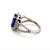Traditional Natural Tanzanite Diamond Ring 14k Gold 5.08 TCW 5.52g Certified For Sale - Image 3 of 11