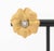 Pair of Flower Form 14K Yellow Gold and Diamond Earrings, featuring fifty two prong set round brilliant cut diamonds...