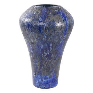 Zynsky Art Glass in Deep Azure Blue- Tall For Sale