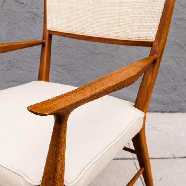 Brown 1950s Mid Century Modern Mahogany Dining Chairs Attributed to Paul McCobb for Directional For Sale - Image 8 of 12