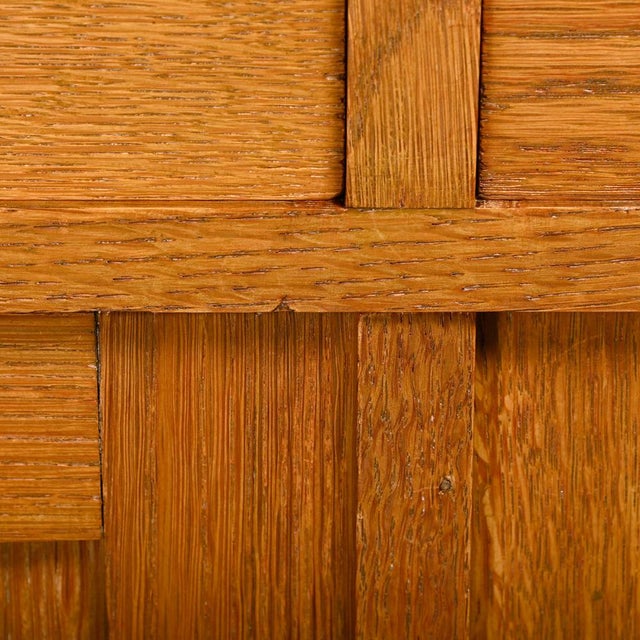 Art Deco Amsterdam School Sideboard in Oak and Marble, Netherlands, 1930s For Sale - Image 10 of 18