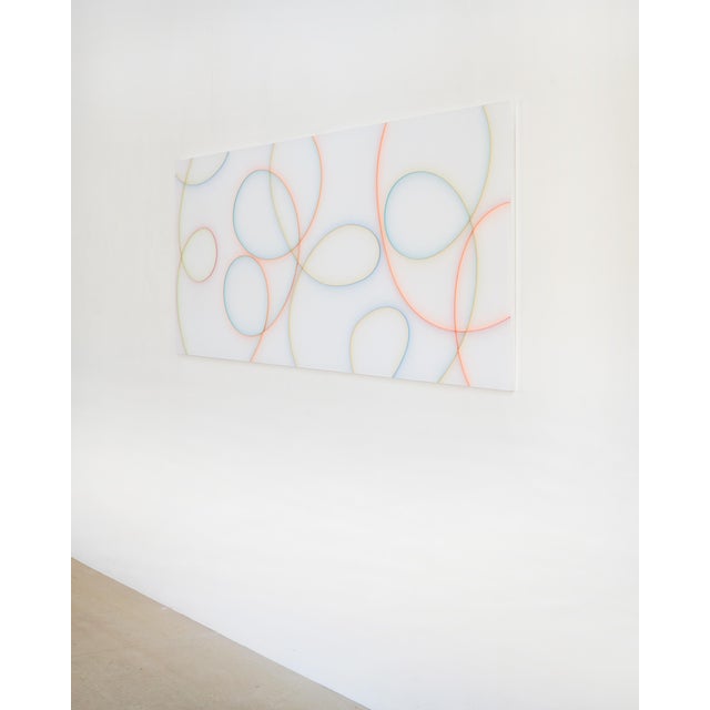 Contemporary Abstract Cast Acrylic and Spray Paint "Harlequin" by Tom Henderson For Sale - Image 6 of 8